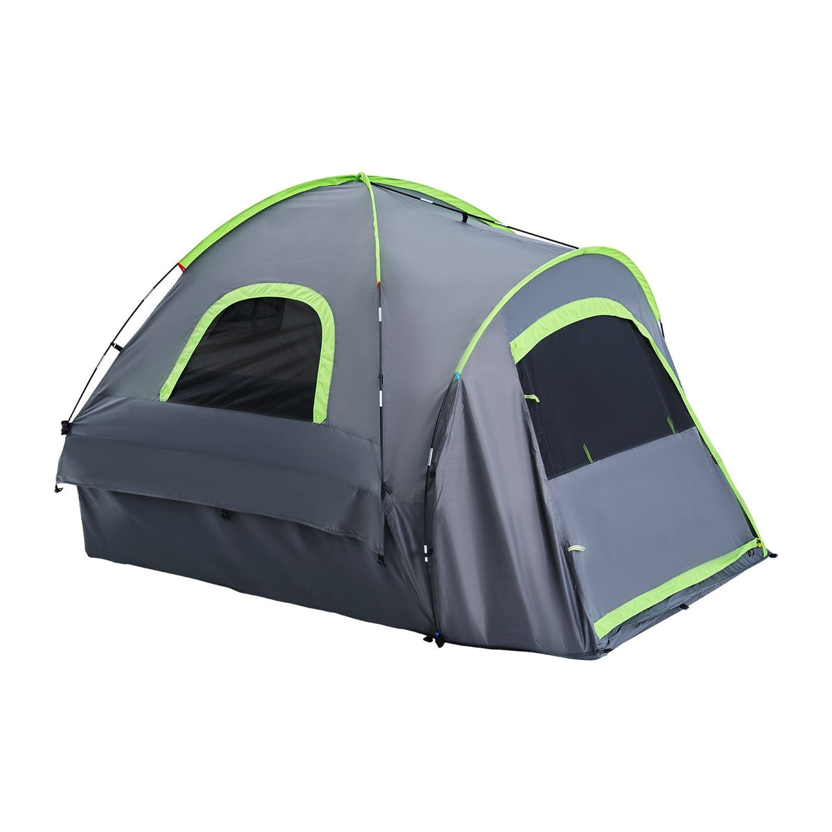 Pickup Truck Tent, Fit 5.0-5.2 ft Truck Tents for Camping, Waterproof PU2000mm 2-3 Person Sleeping Truck Bed Tent with Double Layer Design Windows, Sturdy Truck Bed Camper Shell with Storage Bag