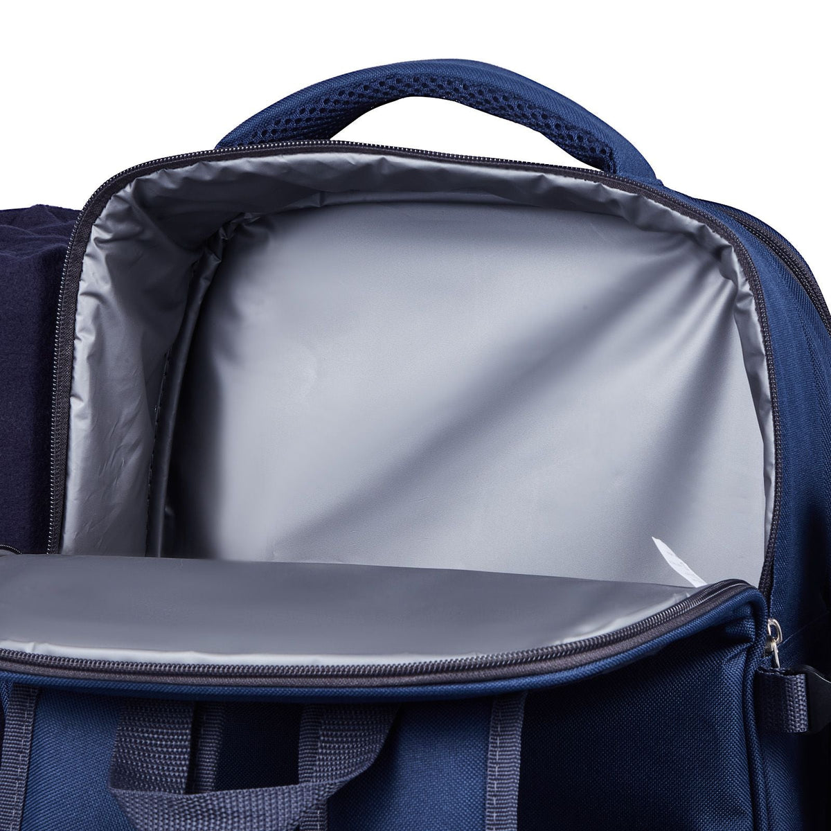 Picnic Backpack, Beach Picnic Backpack Bag for 2 Person with Insulated Cooler Compartment, Detachable Bottle/Wine Holder, Lightweight Blanket, Plates & Cutlery Set for Hiking, Camping, Navy Blue