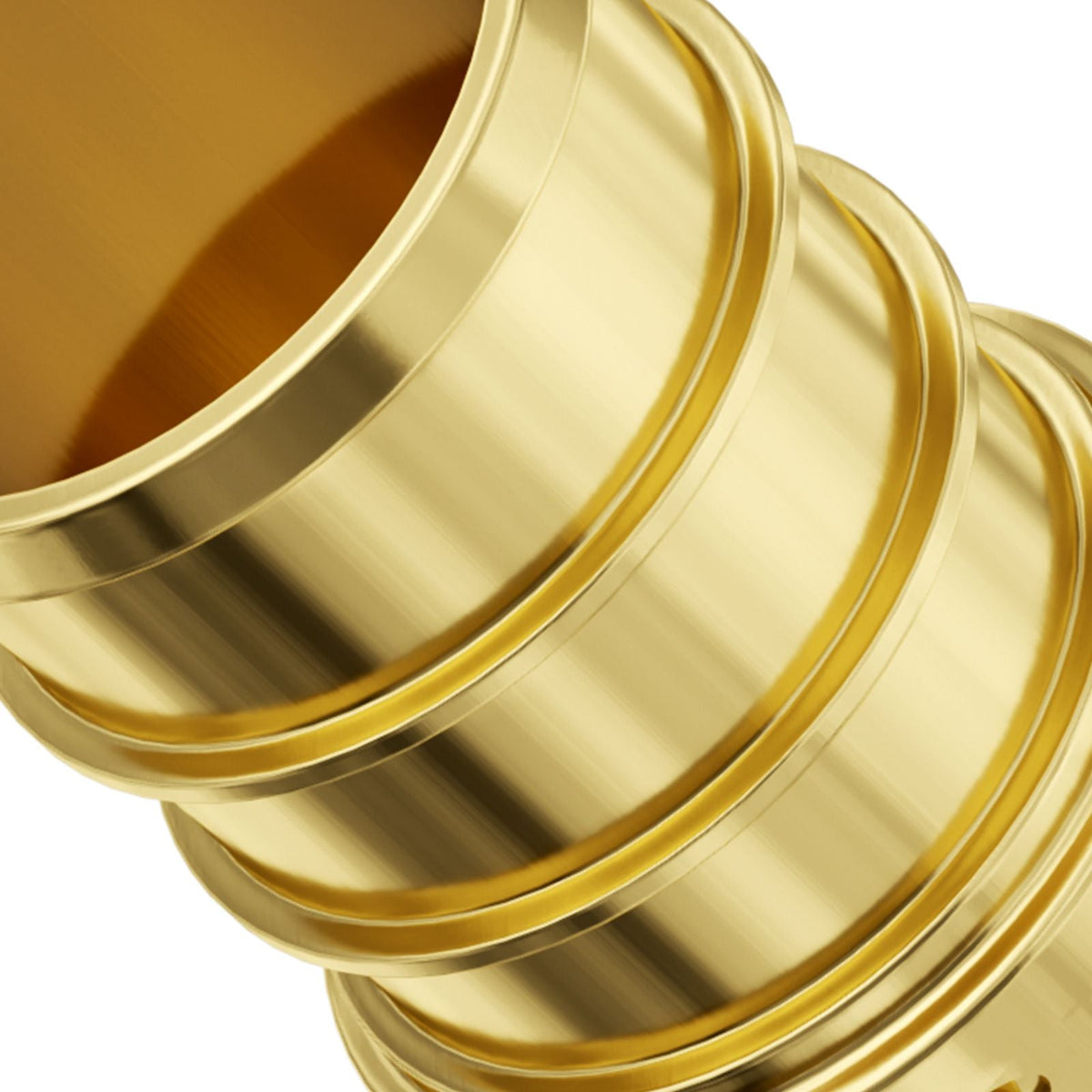 Pipe Fittings, 1/2" 50PCS Brass Pipe Fittings, Clamp-style Straight-Through Pipe Connector Brass Air Fittings, Heavy Duty Plumbing Fittings Tube Adapter for Heating/Shower Systems,Water Pipes
