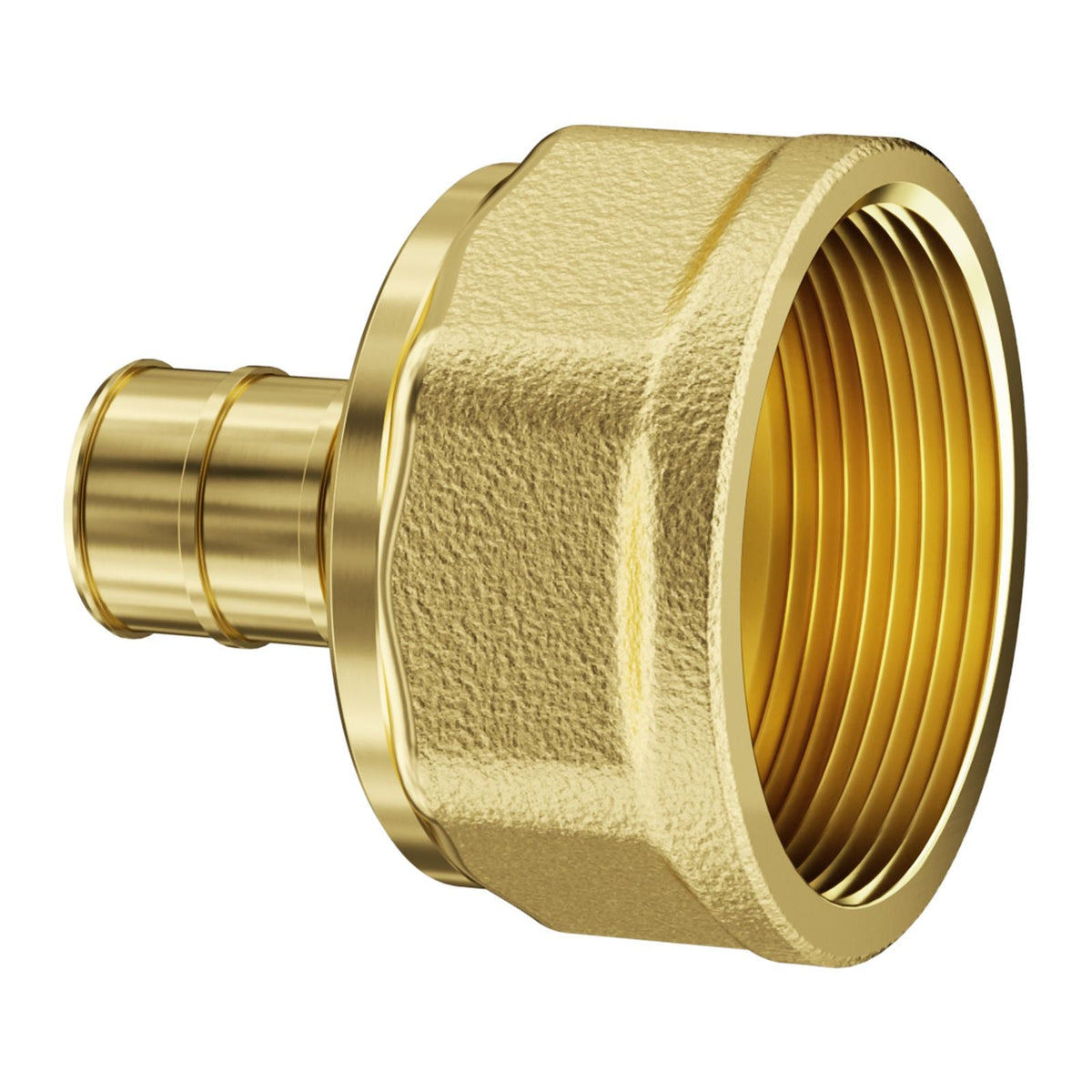 Pipe Fittings, 3/4" 12PCS Brass Pipe Fittings, Clamp-style 3/4 NPT Pipe Connector Brass Air Fittings, Heavy Duty Plumbing Fittings NPT Adapter for Heating/Shower Systems, Water Pipes