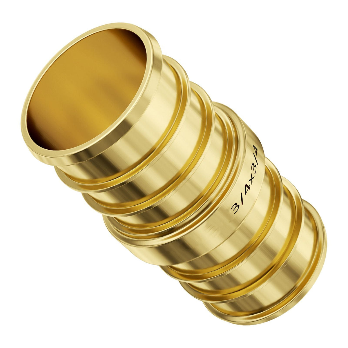 Pipe Fittings, 3/4" 45PCS (15xStraight, 15xElbows, 15xTees) Brass Pipe Fittings, Push-Fit Pipe Connector Brass Air Fittings, Plumbing Fittings Adapter for Heating/Shower Systems, Water Pipes