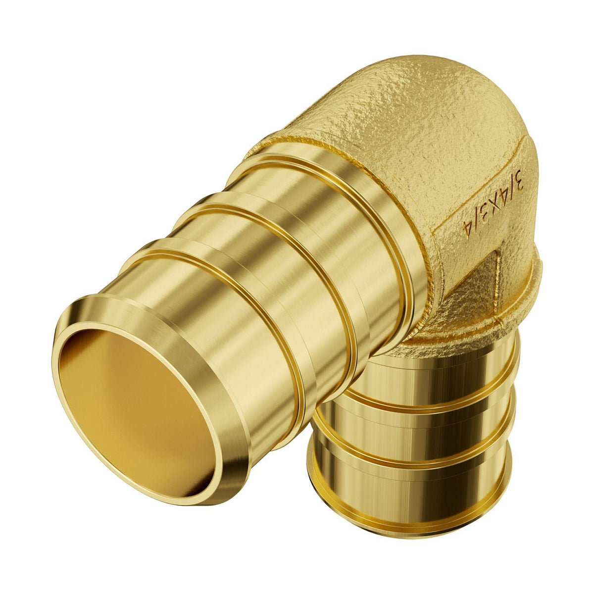Pipe Fittings, 3/4" 45PCS (15xStraight, 15xElbows, 15xTees) Brass Pipe Fittings, Push-Fit Pipe Connector Brass Air Fittings, Plumbing Fittings Adapter for Heating/Shower Systems, Water Pipes