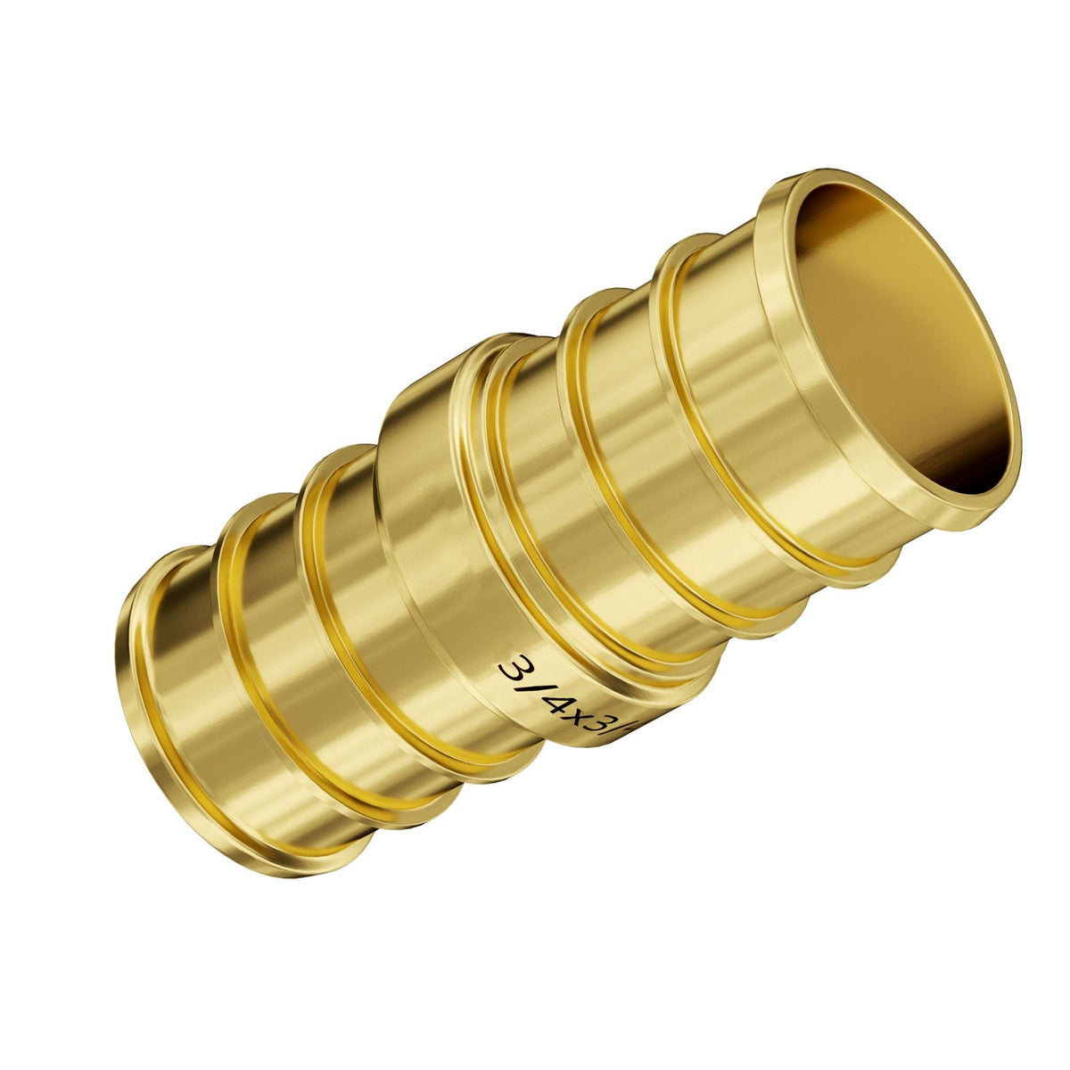 Pipe Fittings, 3/4" 50PCS Brass Pipe Fittings, Clamp-style Straight-Through Pipe Connector Brass Air Fittings, Heavy Duty Plumbing Fittings Tube Adapter for Heating/Shower Systems,Water Pipes