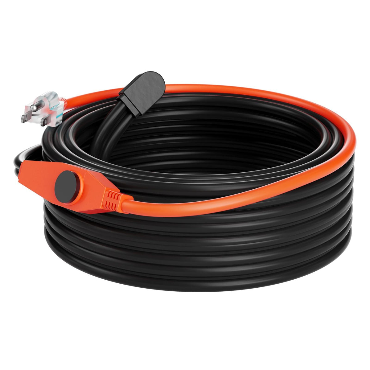 Pipe Heating Cable, 80FT 7W/FT Heat Tape for Pipes with Built-in Thermostat, Water Pipe Heat Cable Protects PVC Hose, Metal and Plastic Pipe from Freezing
