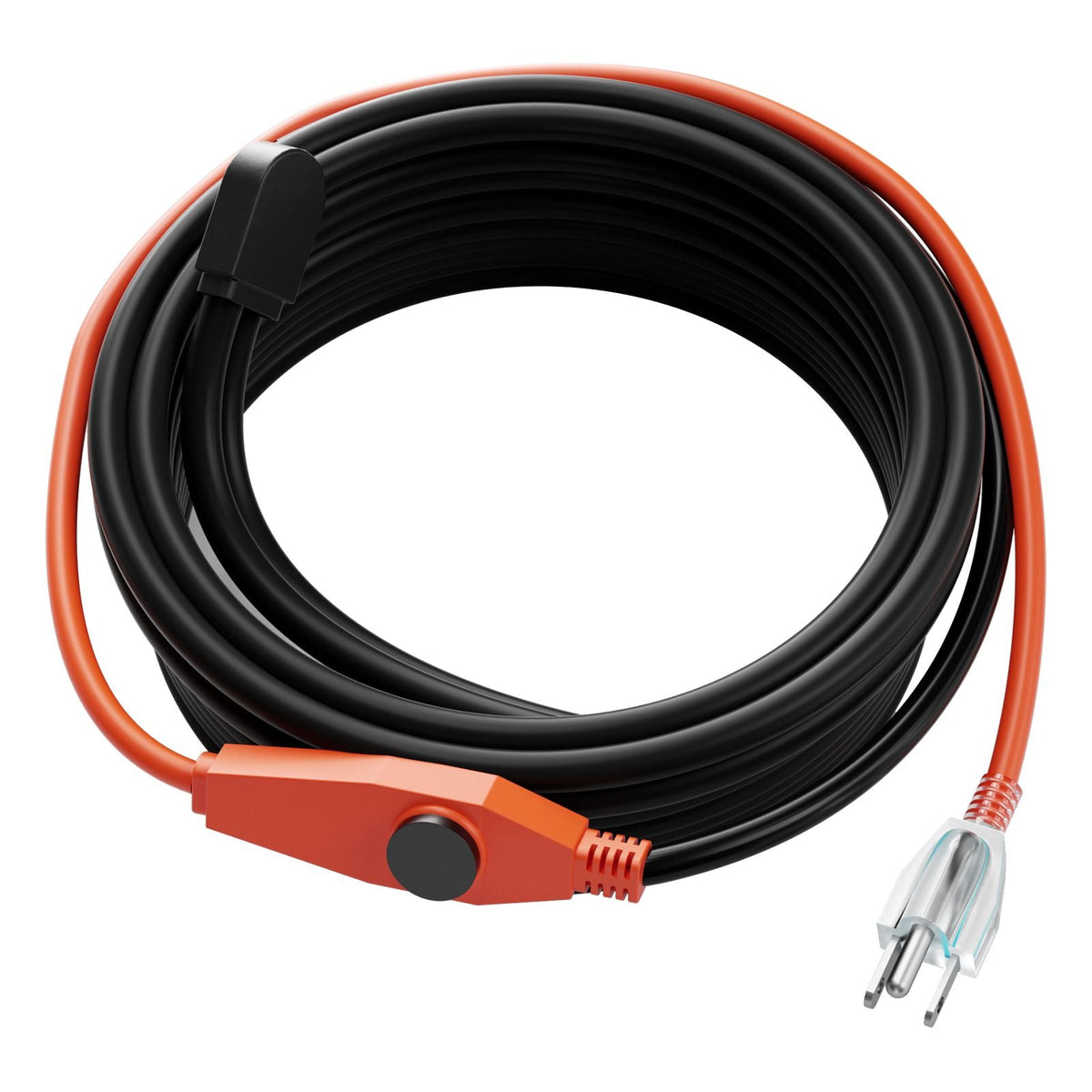 Pipe Heating Cable, 80FT 7W/FT Heat Tape for Pipes with Built-in Thermostat, Water Pipe Heat Cable Protects PVC Hose, Metal and Plastic Pipe from Freezing