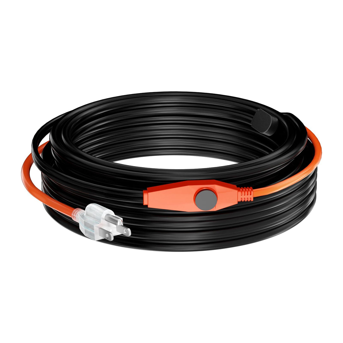 Pipe Heating Cable, 80FT 7W/FT Heat Tape for Pipes with Built-in Thermostat, Water Pipe Heat Cable Protects PVC Hose, Metal and Plastic Pipe from Freezing