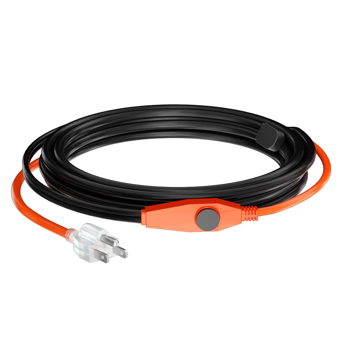 Pipe Heating Cable, 9FT 7W/FT Heat Tape for Pipes with Built-in Thermostat, Water Pipe Heat Cable Protects PVC Hose, Metal and Plastic Pipe from Freezing