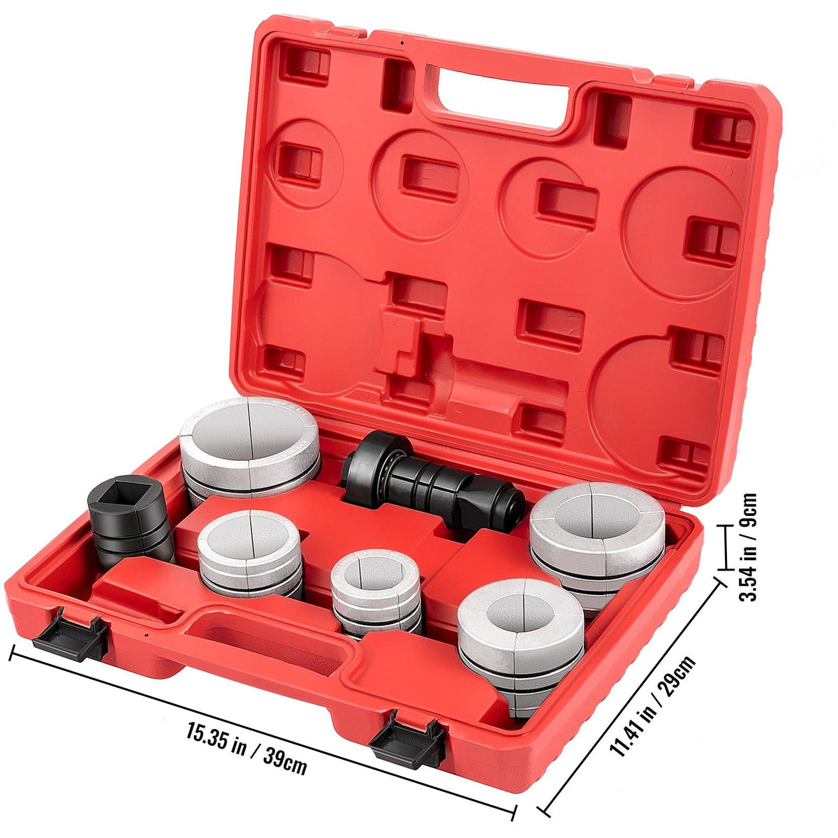 Pipe Stretcher Kit, Exhaust Pipe Stretcher Kit 1-5/8\" to 4-1/4\", Exhaust Pipe Expander Kit for Tail Pipe Tube, Exhaust Pipe Expander Tool with Storing Case, 7 Pcs Pipe Expander, Exhaust Stretc