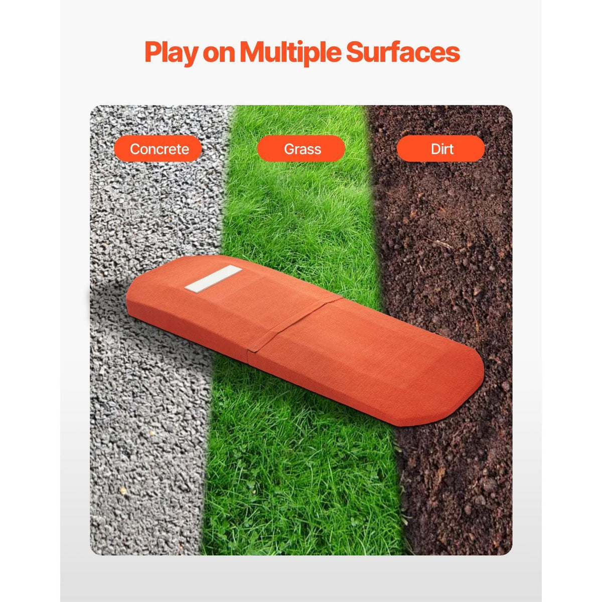 Pitching Mound, Portable Baseball Game Mound, 127 in Indoor Outdoor Pitching Practice and Training Equipment, Softball Pitching Aids with Antifade Turf and Pitching Rubber