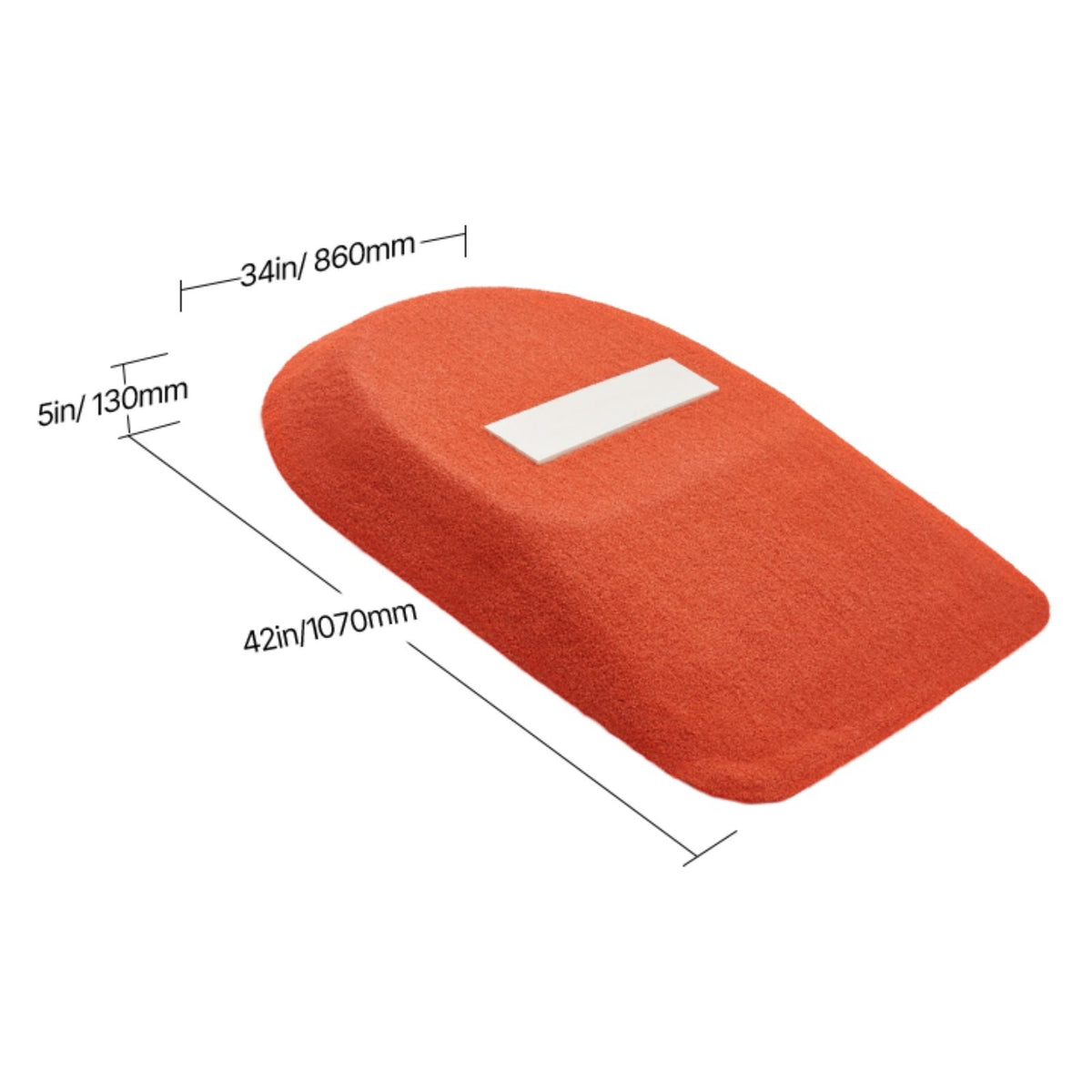 Pitching Mound, Portable Baseball Game Mound, 42 in Indoor Outdoor Pitching Practice and Training Equipment, One-Piece Softball Pitching Aids with Antifade Turf and Pitching Rubber