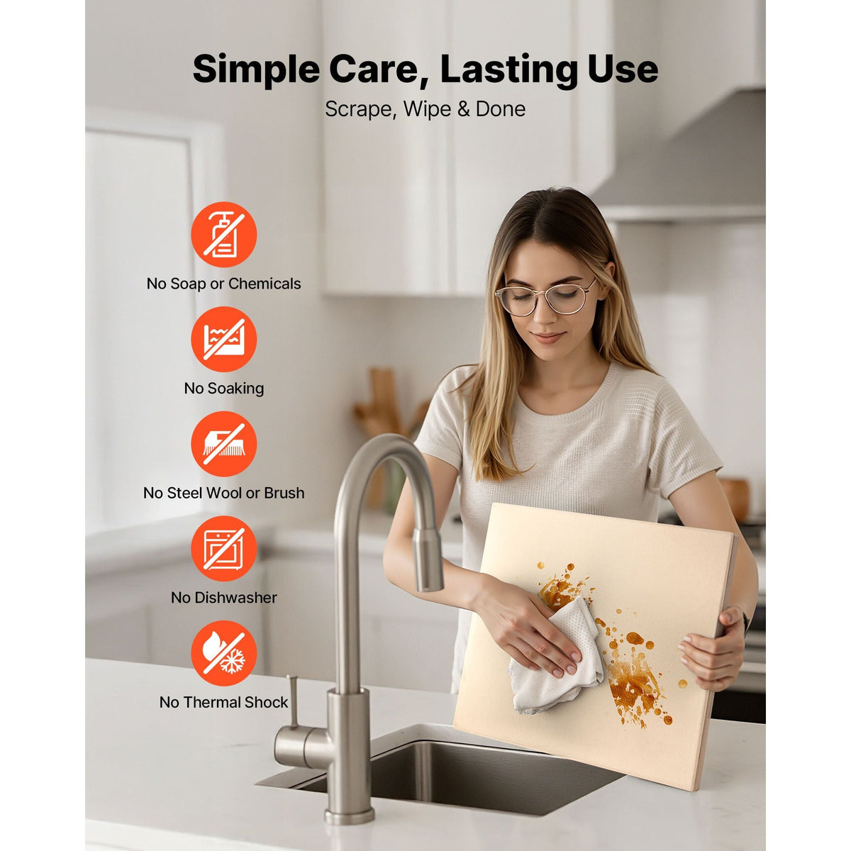 Pizza Stone, 15 x 12 in Rectangular Cordierite Pizza Stone, Extra Large Baking-Stone with Scraper, 0.6 in Thick Heat-Resistant Cordierite, for Kitchen Oven, Baking Bread & Pizzas, BBQ Grilling