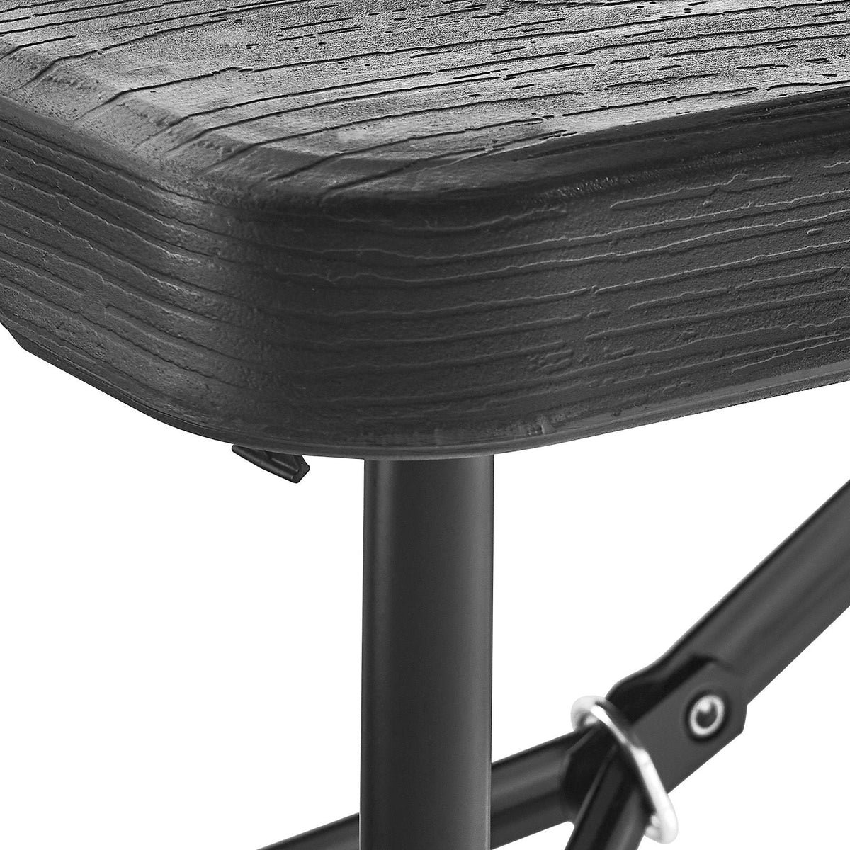 Plastic Folding Bench, 6 ft Portable Bench for Indoor/Outdoor Picnic Party Patio Camping Dining, Foldable Smooth HDPE Seat for Garden Soccer Multipurpose Entertaining Activities, 1 Pack, Black