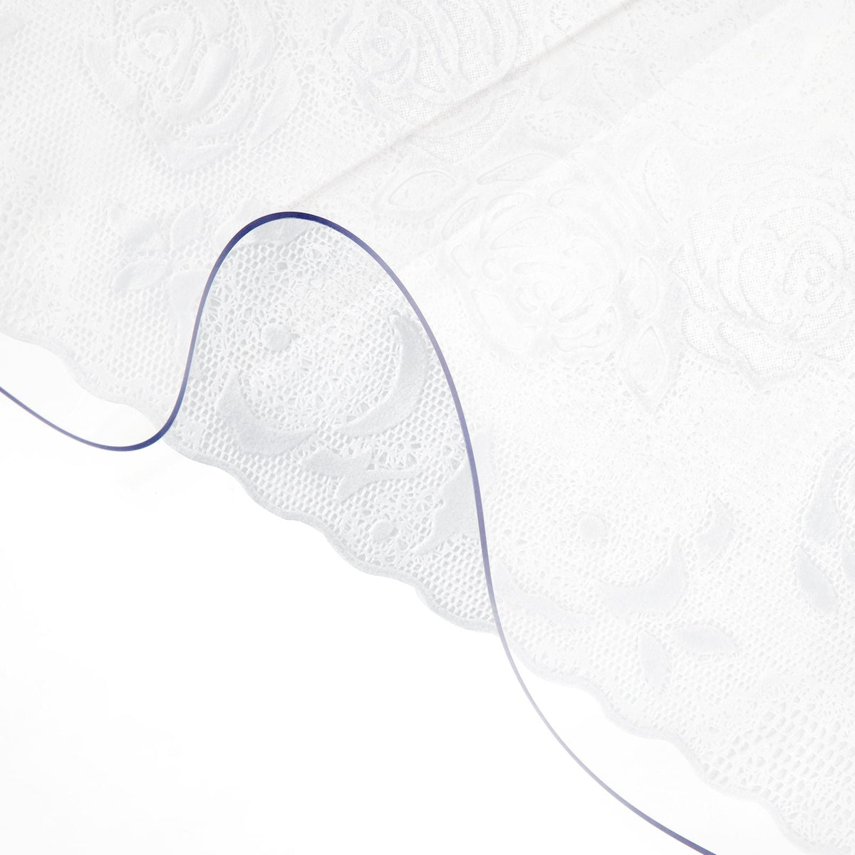Plastic Table Cover 36 x 60 Inch, 2 mm Thick Clear Table Protector, Rectangle Clear Desk Mat, Waterproof & Easy Cleaning for Office Dresser Night Stand