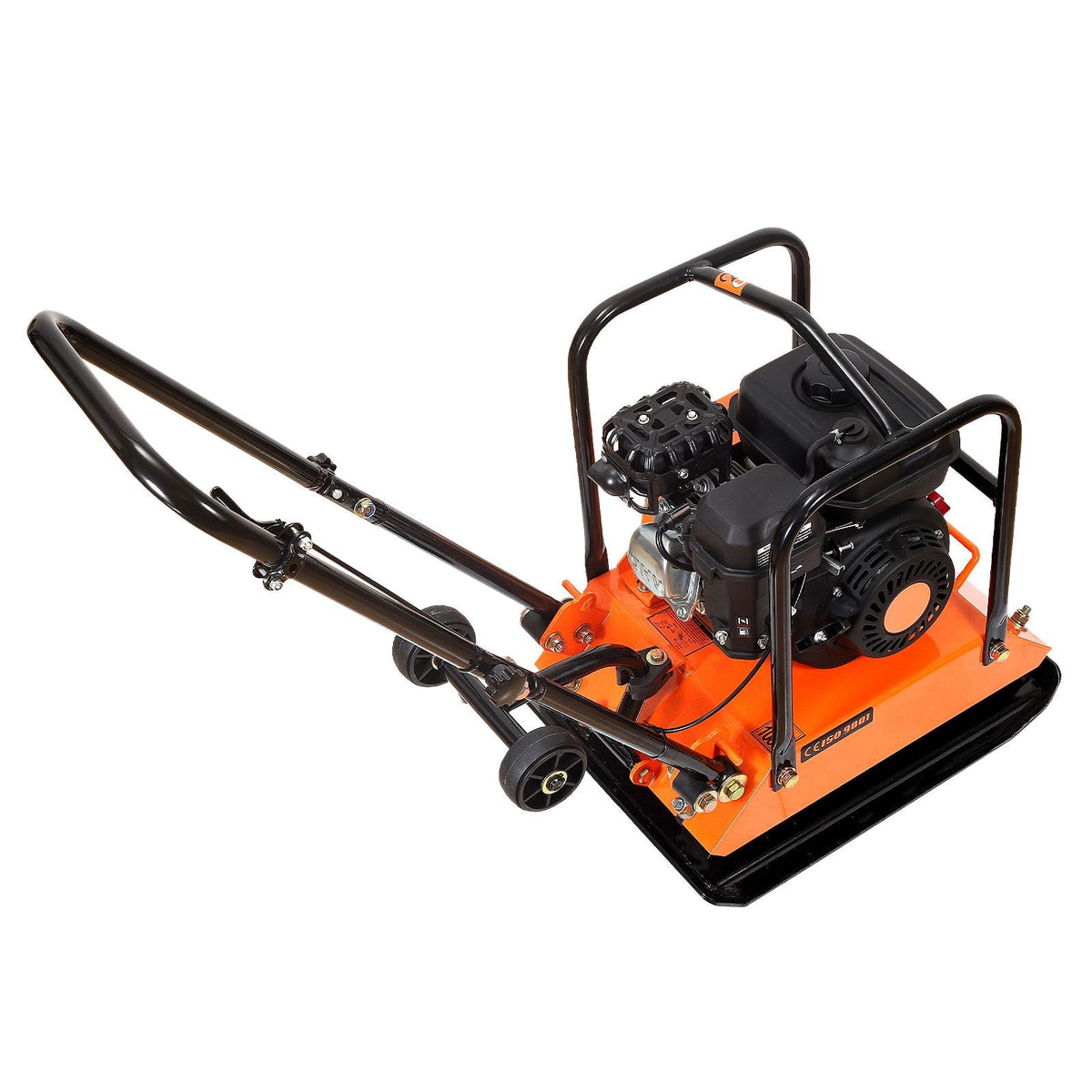 Plate Compactor, 6.5 HP 196CC Gas Engine, 5700 VPM Vibrating Ground Rammer, 4047 lbs Compaction Force, 21 x 16 in Plate, Walk Behind Compactor for Paver Landscaping, Asphalt, Foundation, Soil