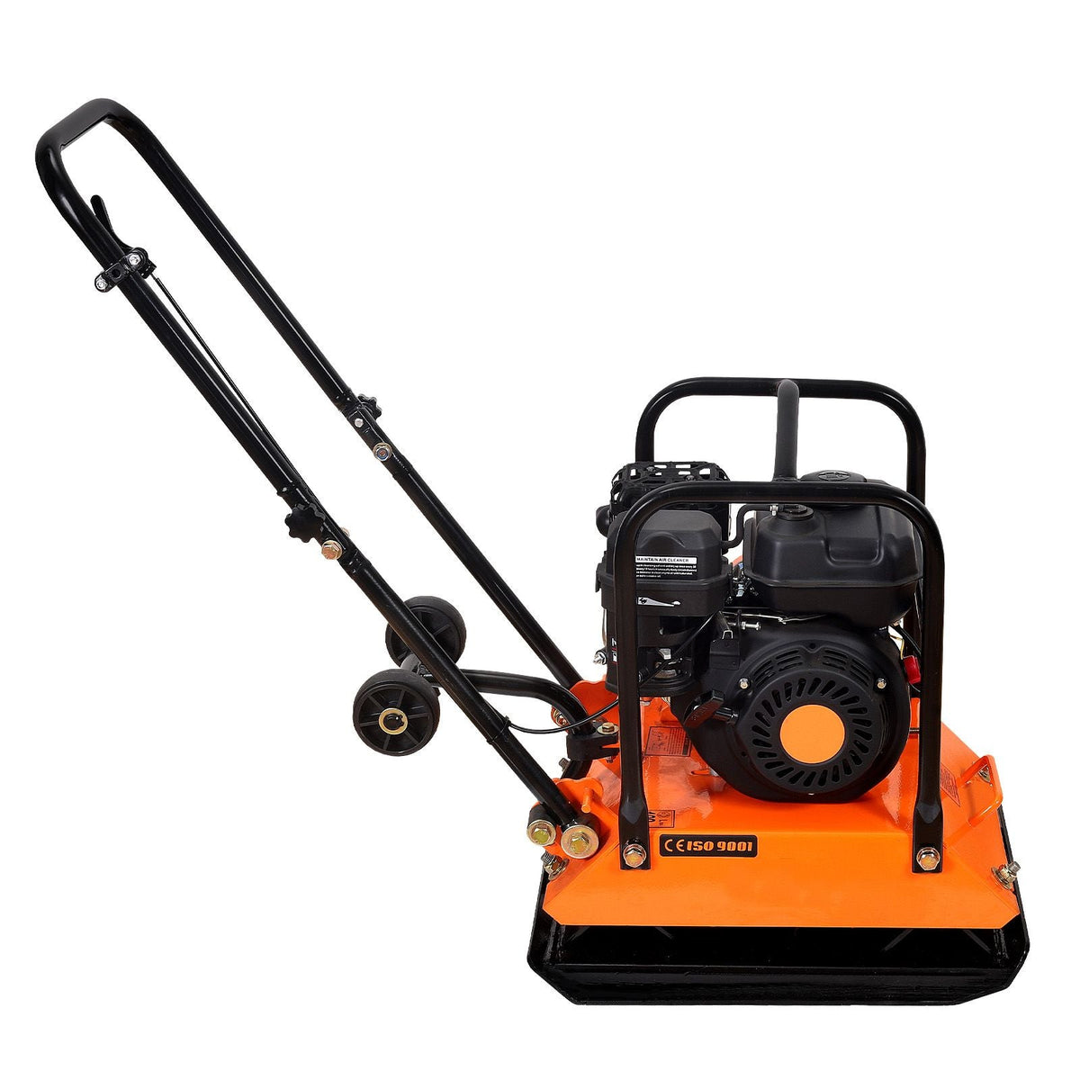 Plate Compactor, 6.5 HP 196CC Gas Engine, 5700 VPM Vibrating Ground Rammer, 4047 lbs Compaction Force, 21 x 16 in Plate, Walk Behind Compactor for Paver Landscaping, Asphalt, Foundation, Soil