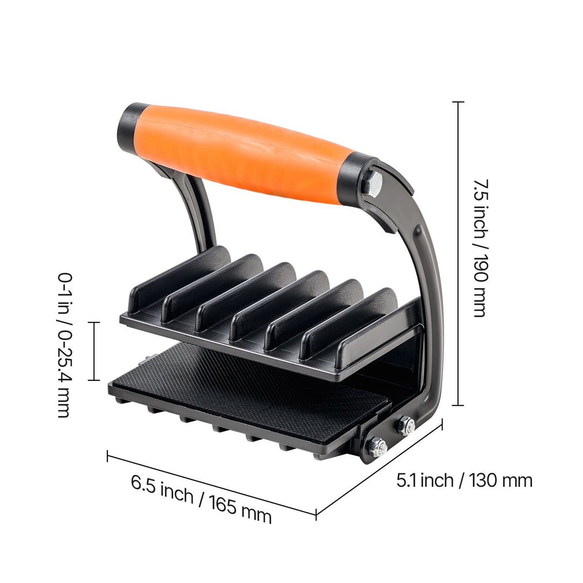 Plywood Carrier, 200 lbs Single Clamp Capacity, Adjustable Drywall Carrying Tool for 0-1 Inches Thickness Boards, Plywood Carrier with Non-Slip Grips for Plastic Boards, Plywood, Drywall