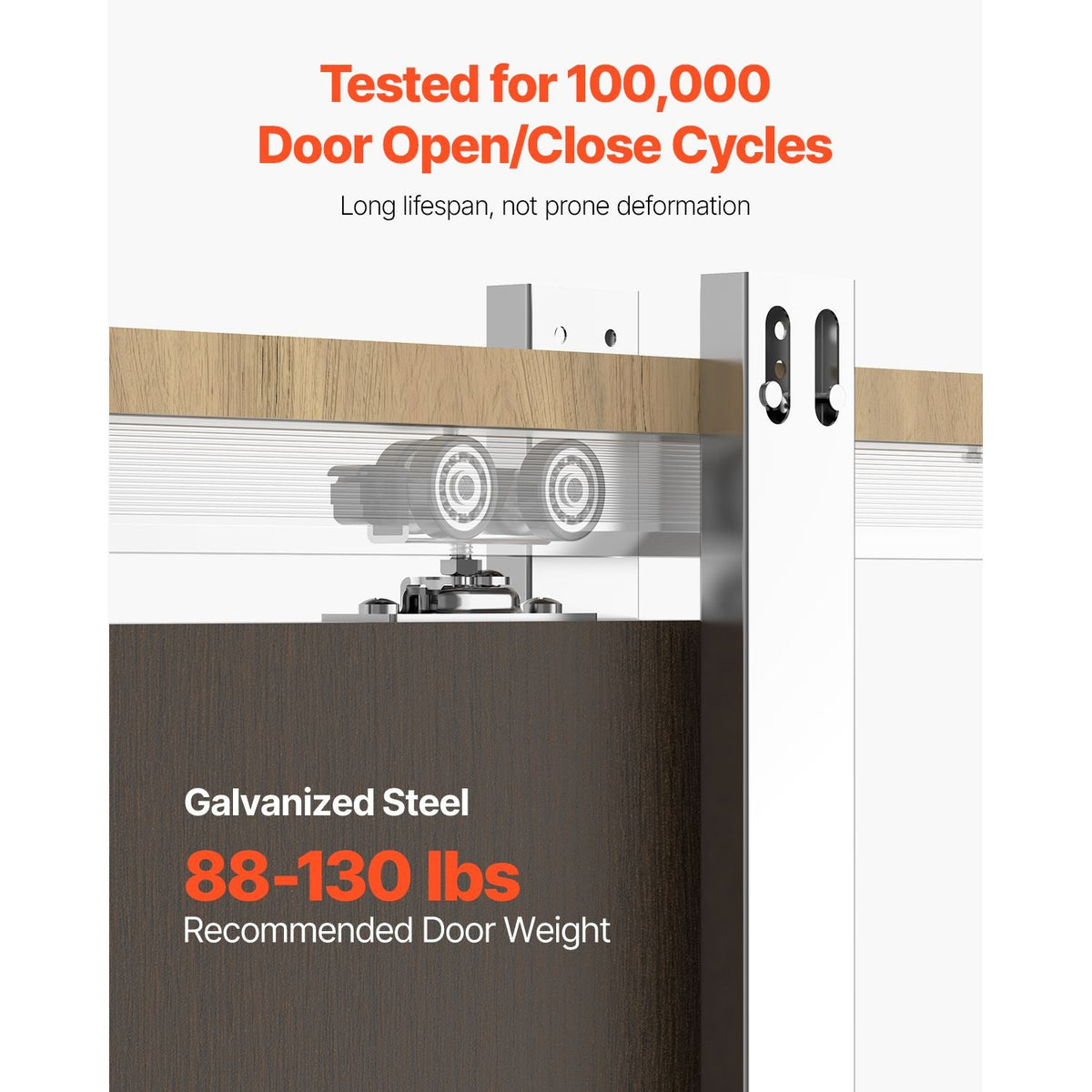 Pocket Door Frame Kit, for 24-30 in Wide 80 in High Door, Pocket Door Kit with Two-Way Soft Close Mechanism, Slide Smoothly Quietly, Easy to Install, Premium Galvanized Steel, for Living Room