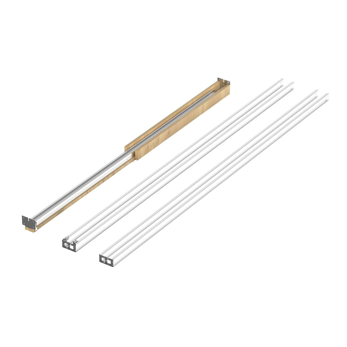 Pocket Door Frame Kit, for 24-36 in Wide 84 in High Door, Pocket Door Kit with Two-Way Soft Close Mechanism, Slide Smoothly Quietly, Easy to Install, Premium Galvanized Steel, for Living Room