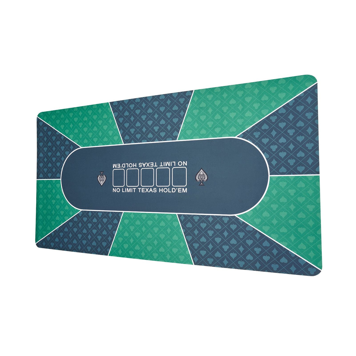 Poker Table Top, 70 x 35 Inch Poker Mat for Table, 6-8 Players Foldable Poker Table Top with Carrying Bag, Folding Poker Table Topper for Poker Games, Poker Room, Rectangle, Green