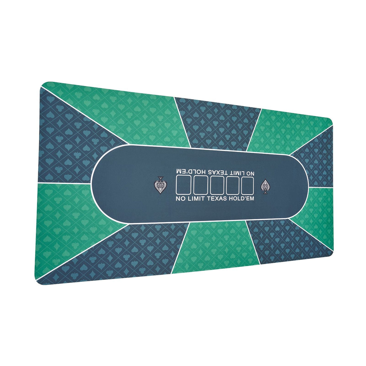 Poker Table Top, 70 x 35 Inch Poker Mat for Table, 6-8 Players Foldable Poker Table Top with Carrying Bag, Folding Poker Table Topper for Poker Games, Poker Room, Rectangle, Green