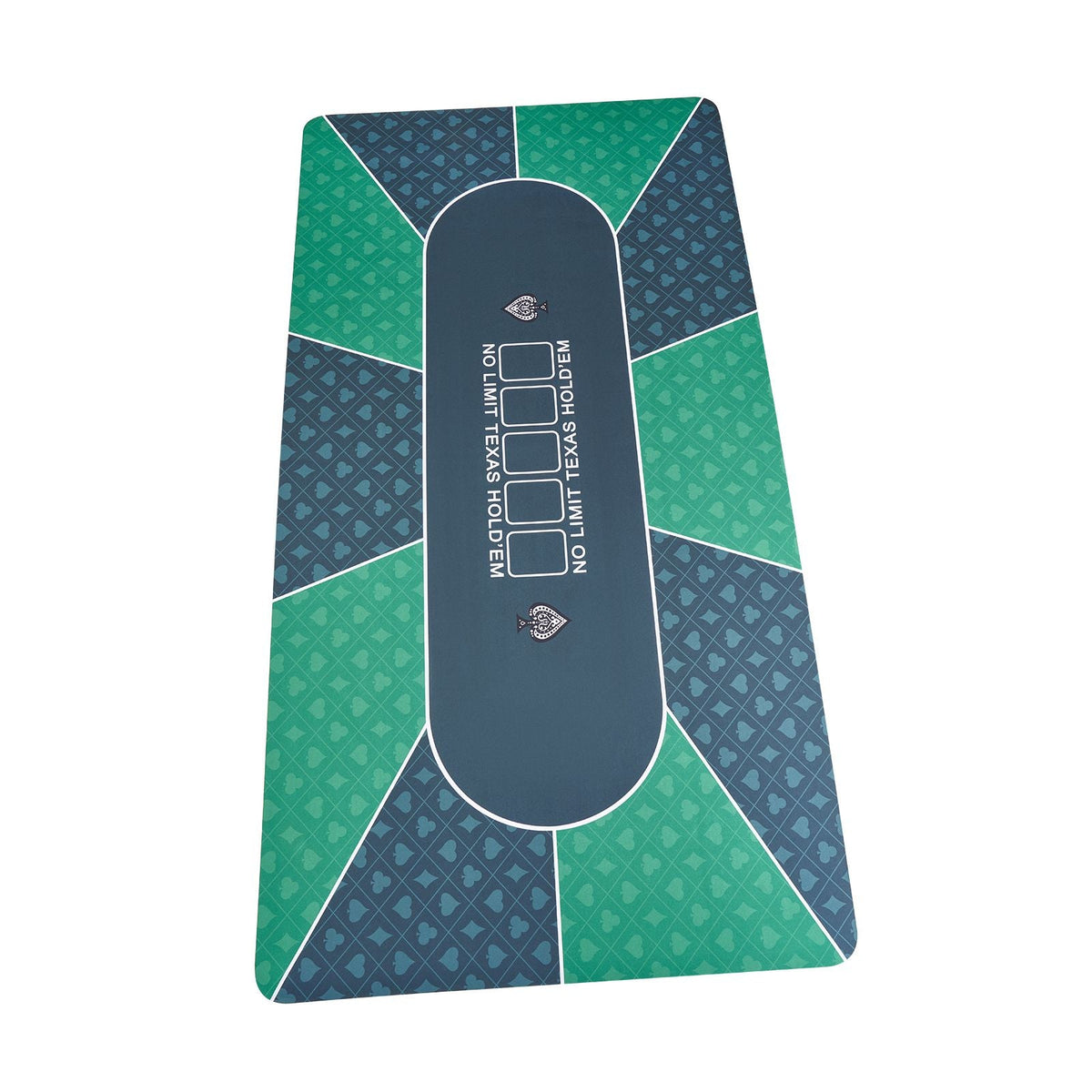 Poker Table Top, 70 x 35 Inch Poker Mat for Table, 6-8 Players Foldable Poker Table Top with Carrying Bag, Folding Poker Table Topper for Poker Games, Poker Room, Rectangle, Green