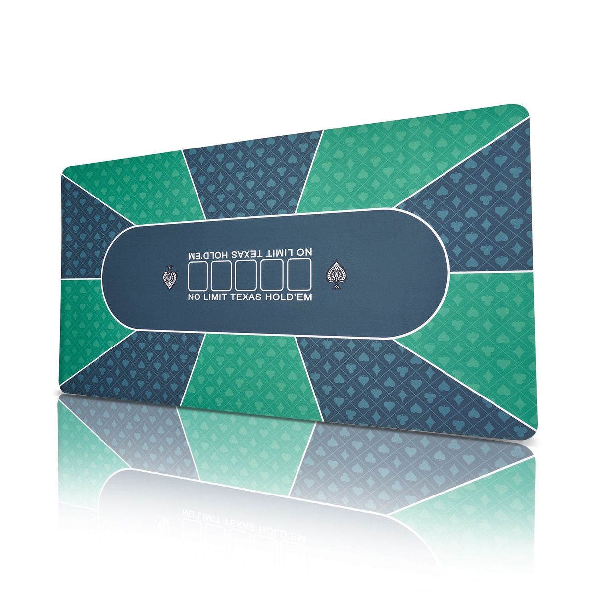 Poker Table Top, 70 x 35 Inch Poker Mat for Table, 6-8 Players Foldable Poker Table Top with Carrying Bag, Folding Poker Table Topper for Poker Games, Poker Room, Rectangle, Green