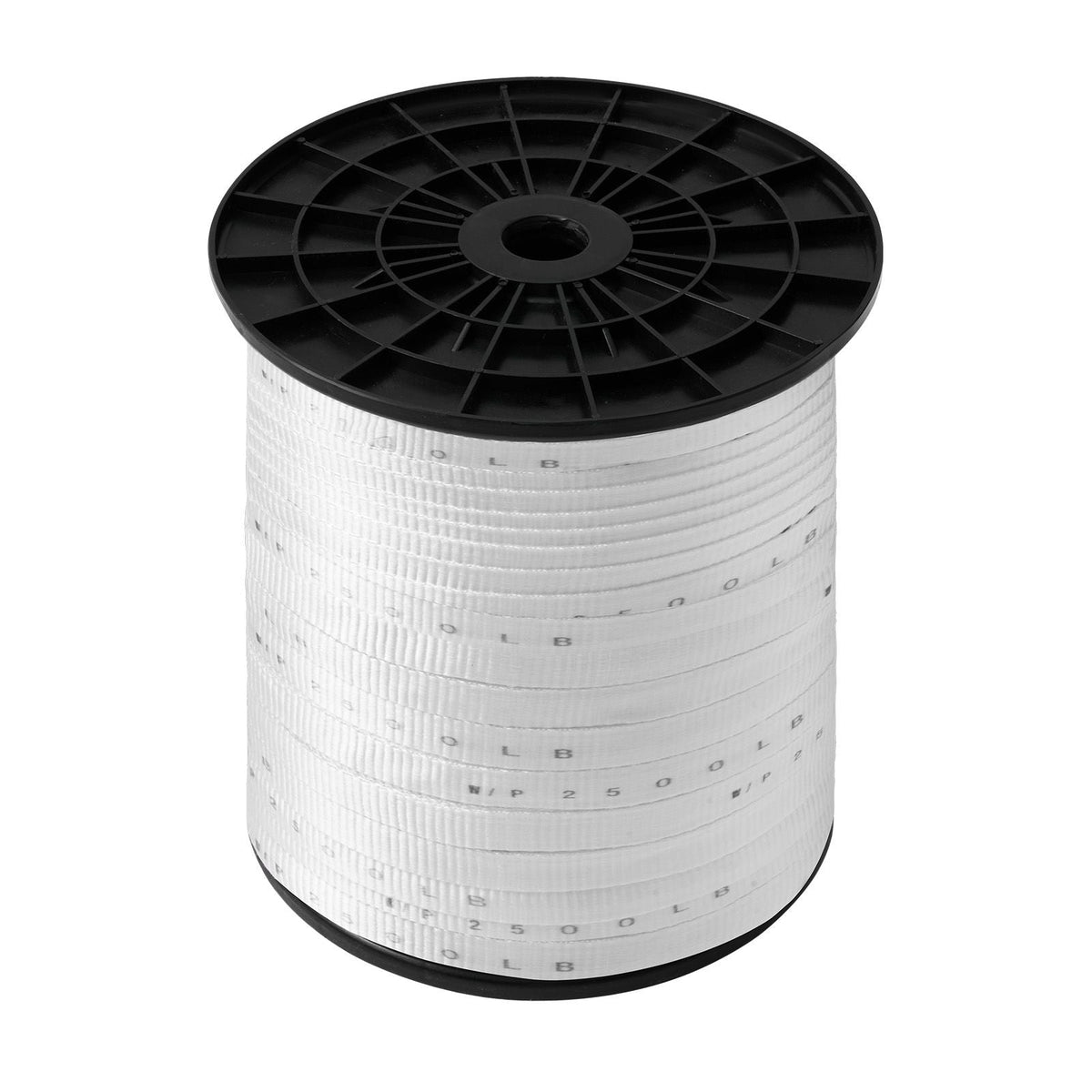 Polyester Pull Tape, 3/4" x 1053' Mule Tape Flat Rope, 2500 lbf Tensile Capacity, Printed Webbing Cable Pulling Tape for Packaging, Gardening, Commercial Electrical, Conduit Work, White