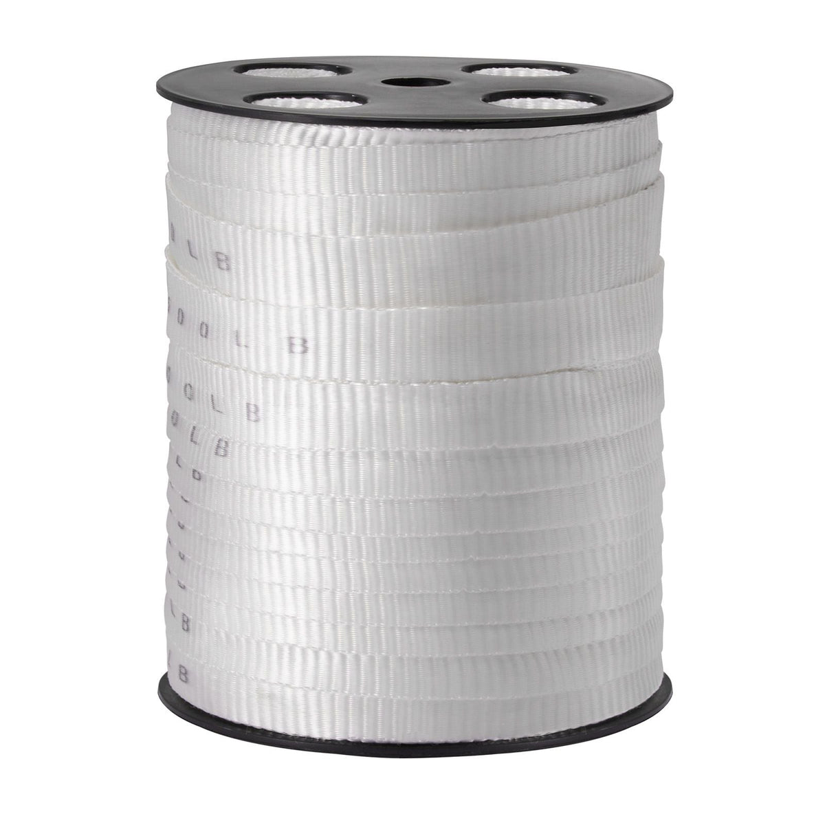 Polyester Pull Tape, 3/4" x 265' Mule Tape Flat Rope, 2500 lbf Tensile Capacity, Printed Webbing Cable Pulling Tape for Packaging, Gardening, Commercial Electrical, Conduit Work, White