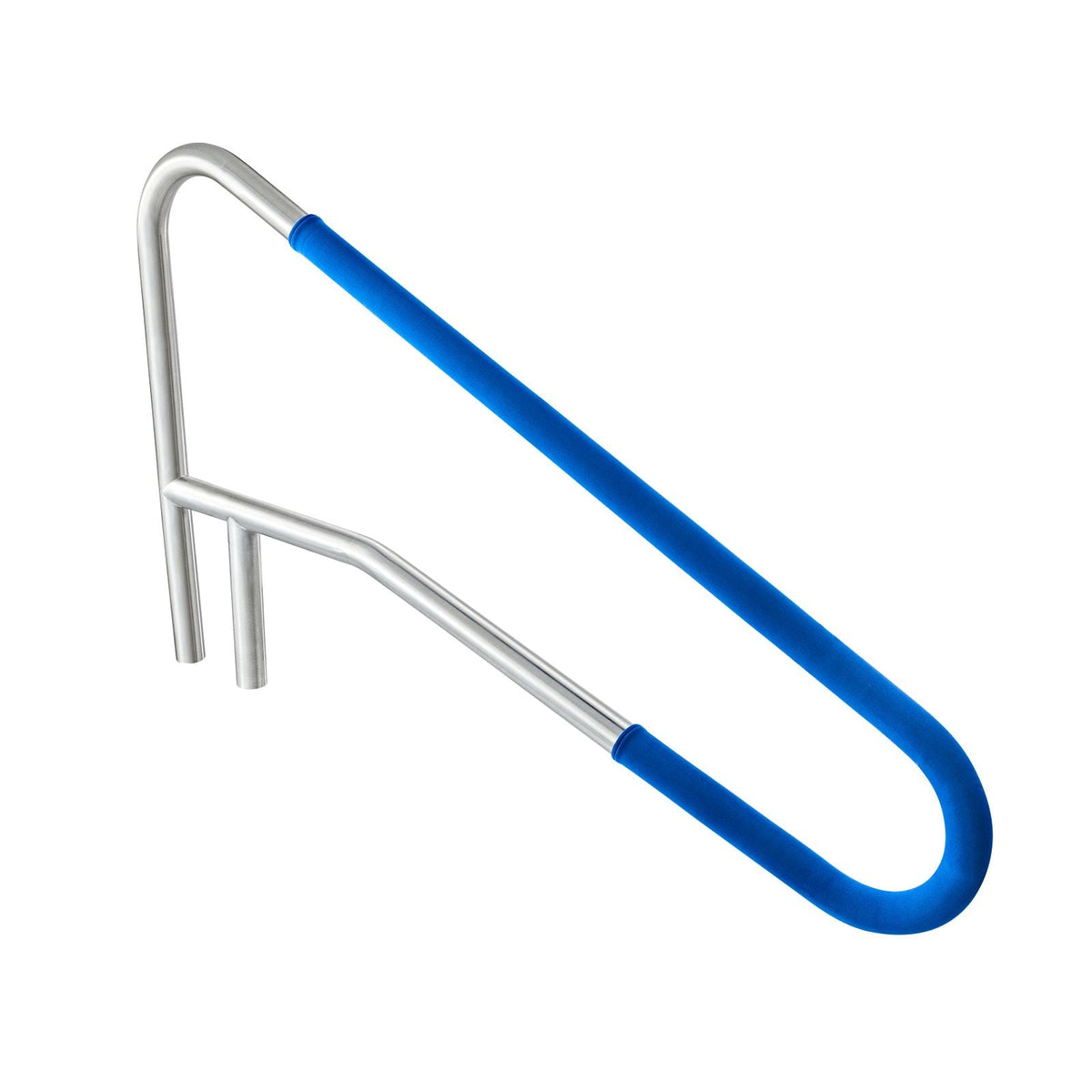 Pool Rail, 54 x 32 inch Pool Handrail, 220 lbs Load Capacity Heavy Duty 304 Stainless Steel Swimming Handrail, Detachable Nonslip Sleeve, Recessed or Base Mount, for Poolside, Water Parks