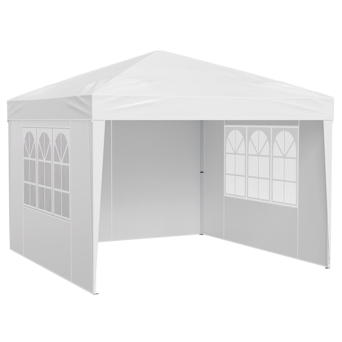 Pop Up Canopy Tent 10' x 10' Sun Shelter Outdoor Gazebo with Sidewalls
