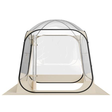 Pop up Sports Tent, 72x72 in Clear Bubble Tent for 2-4 Persons, Waterproof Outdoor Pod with Floor Mat & Top Cover, Garden Igloo Dome Tents Camping Shelter for Events Fishing Cheering