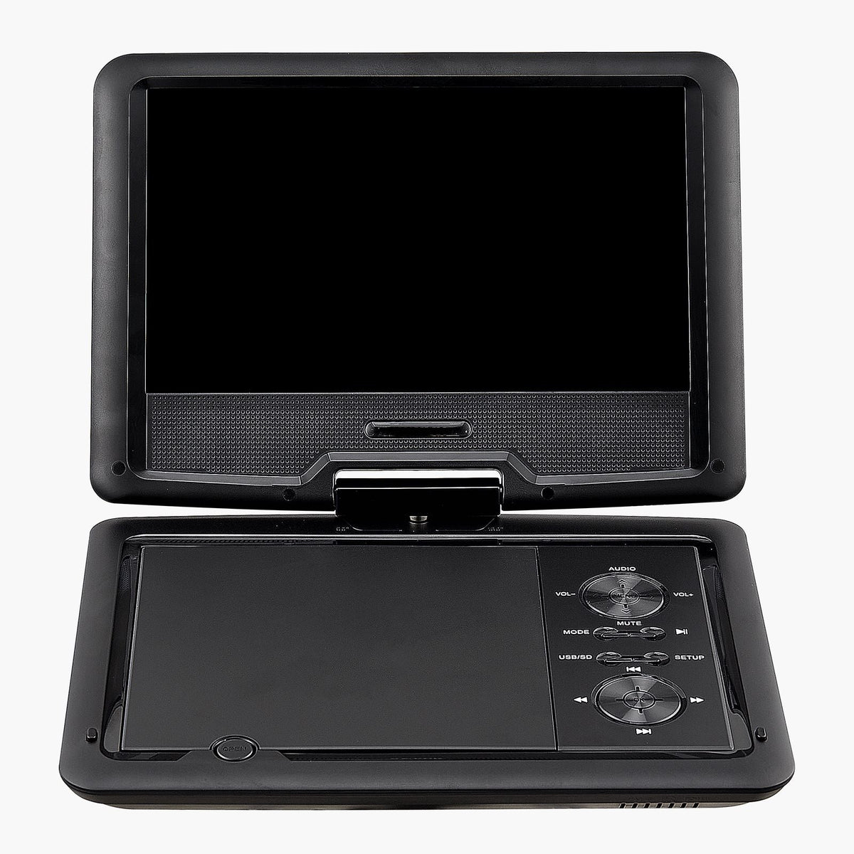 Portable DVD Player, 10.1 inch HD Swivel Display Screen, 4 Hours Built-in Rechargeable Battery, Dual Speakers, Support Sync TV/USB/SD Card/CD/DVD, Car Charger, AC Power Adapter, Remote Control