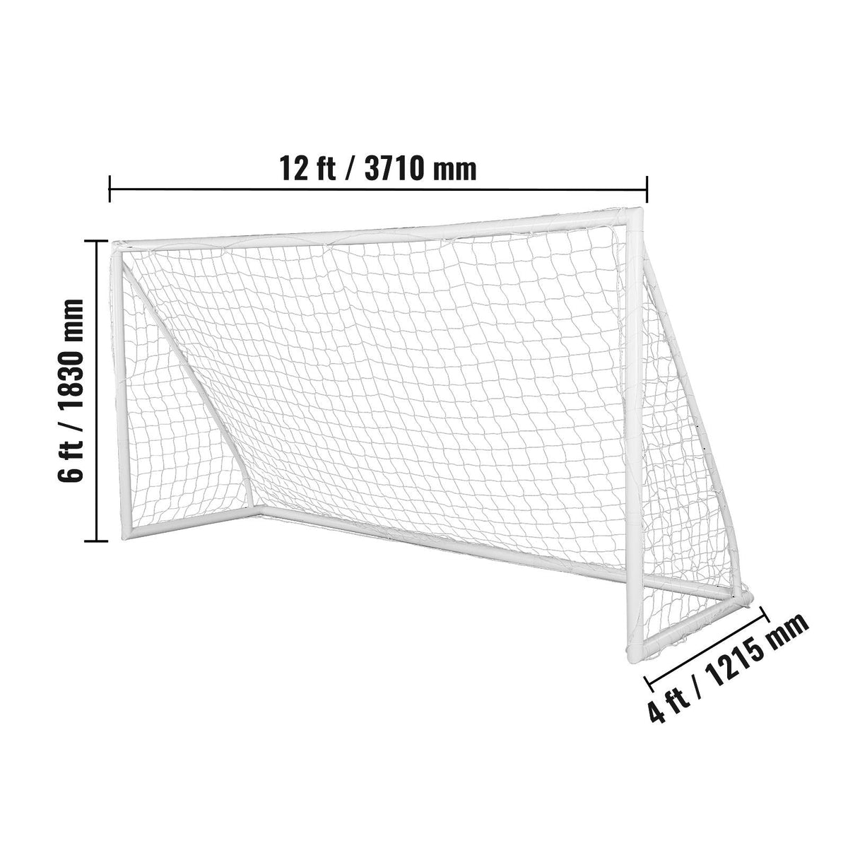 Portable Soccer Goal, 12x6 ft Soccer Net, Adults Kids Backyard Soccer Net, Large Practice Soccer Net, Youth Training Soccer Goal Set, All-Weather Outdoor Soccer Goals with Carry Bag, 1 Pack