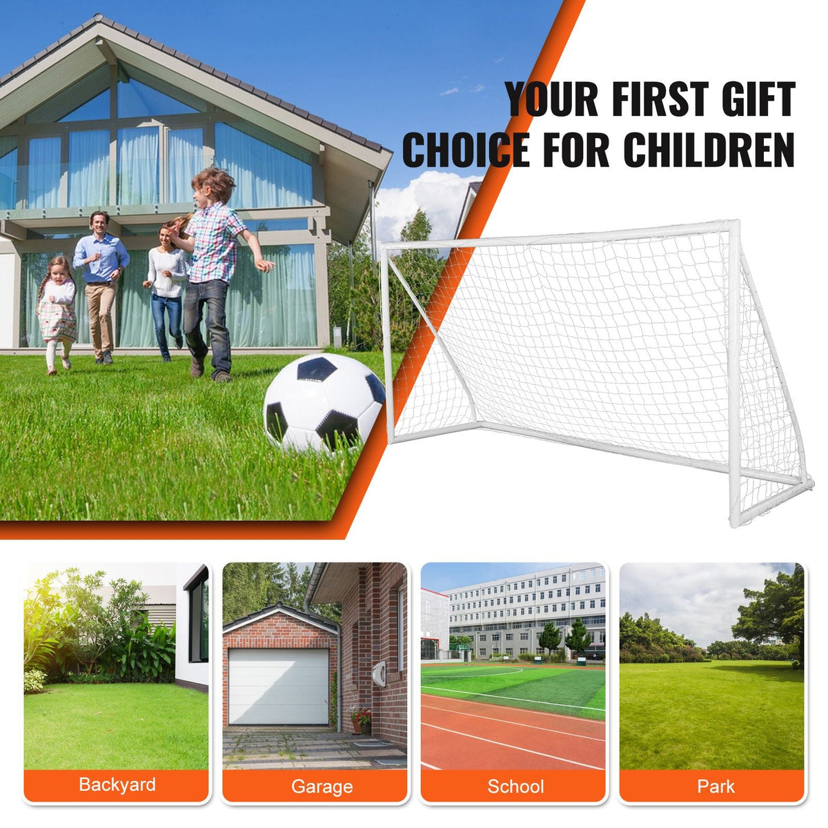 Portable Soccer Goal, 12x6 ft Soccer Net, Adults Kids Backyard Soccer Net, Large Practice Soccer Net, Youth Training Soccer Goal Set, All-Weather Outdoor Soccer Goals with Carry Bag, 1 Pack