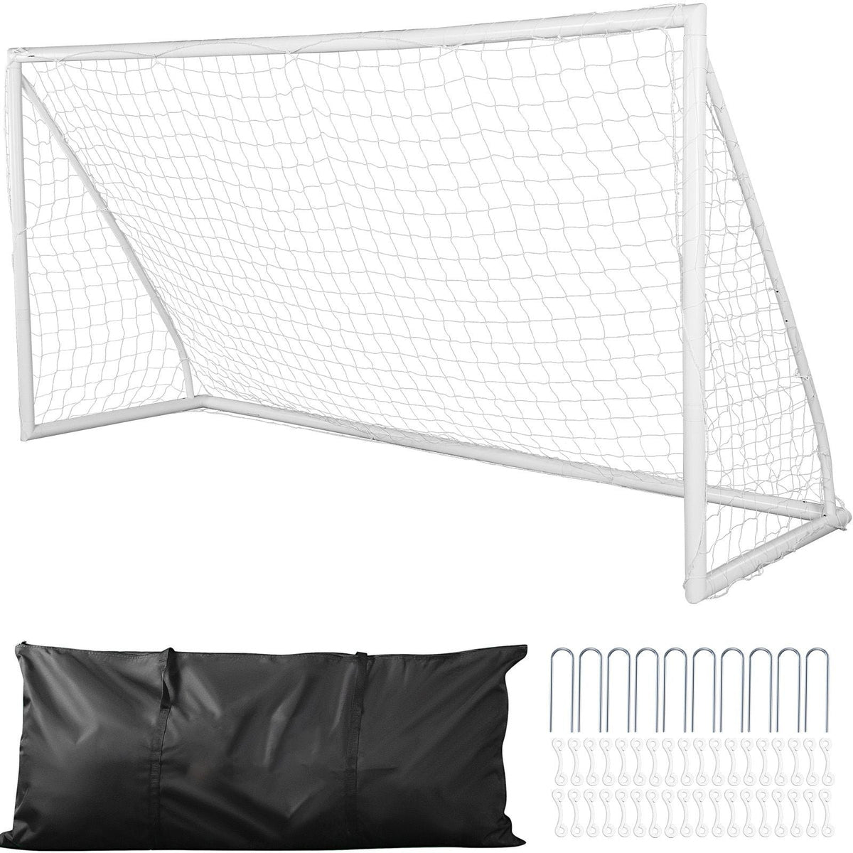 Portable Soccer Goal, 12x6 ft Soccer Net, Adults Kids Backyard Soccer Net, Large Practice Soccer Net, Youth Training Soccer Goal Set, All-Weather Outdoor Soccer Goals with Carry Bag, 1 Pack