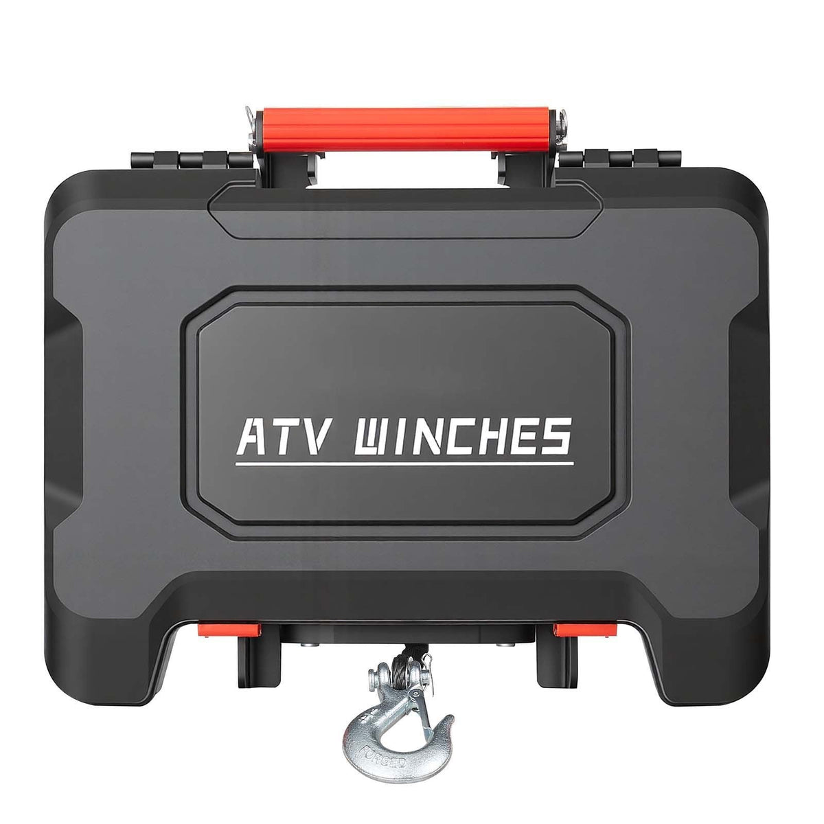 Portable Winch, 4500 lbs 12V DC Electric Winch with Synthetic Rope, Wireless & Wired Remotes, Box-Style Recovery Kit with Fairlead, Clevis Hook, Strap for ATV UTV Off-Road Outdoor Pulling Tasks
