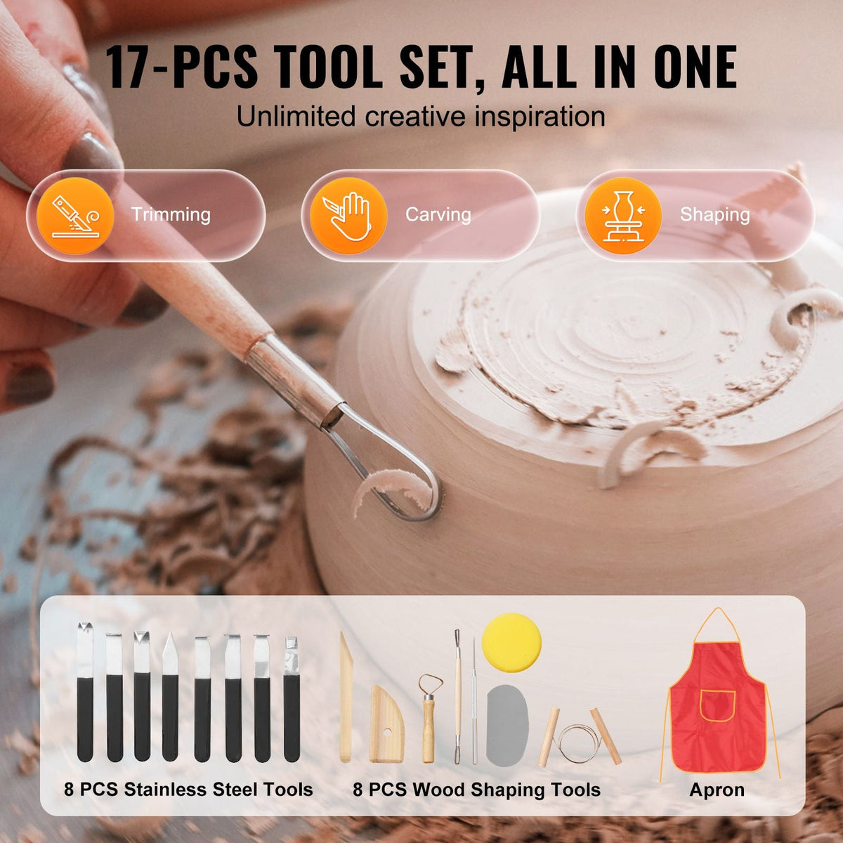 Pottery Wheel, 350W Electric Wheel for Pottery with Foot Pedal and LCD Touch Screen,10 inch Pottery Forming Machine, Direct Drive Ceramic Wheel with 3 Support Legs for DIY Art Craft, Pink