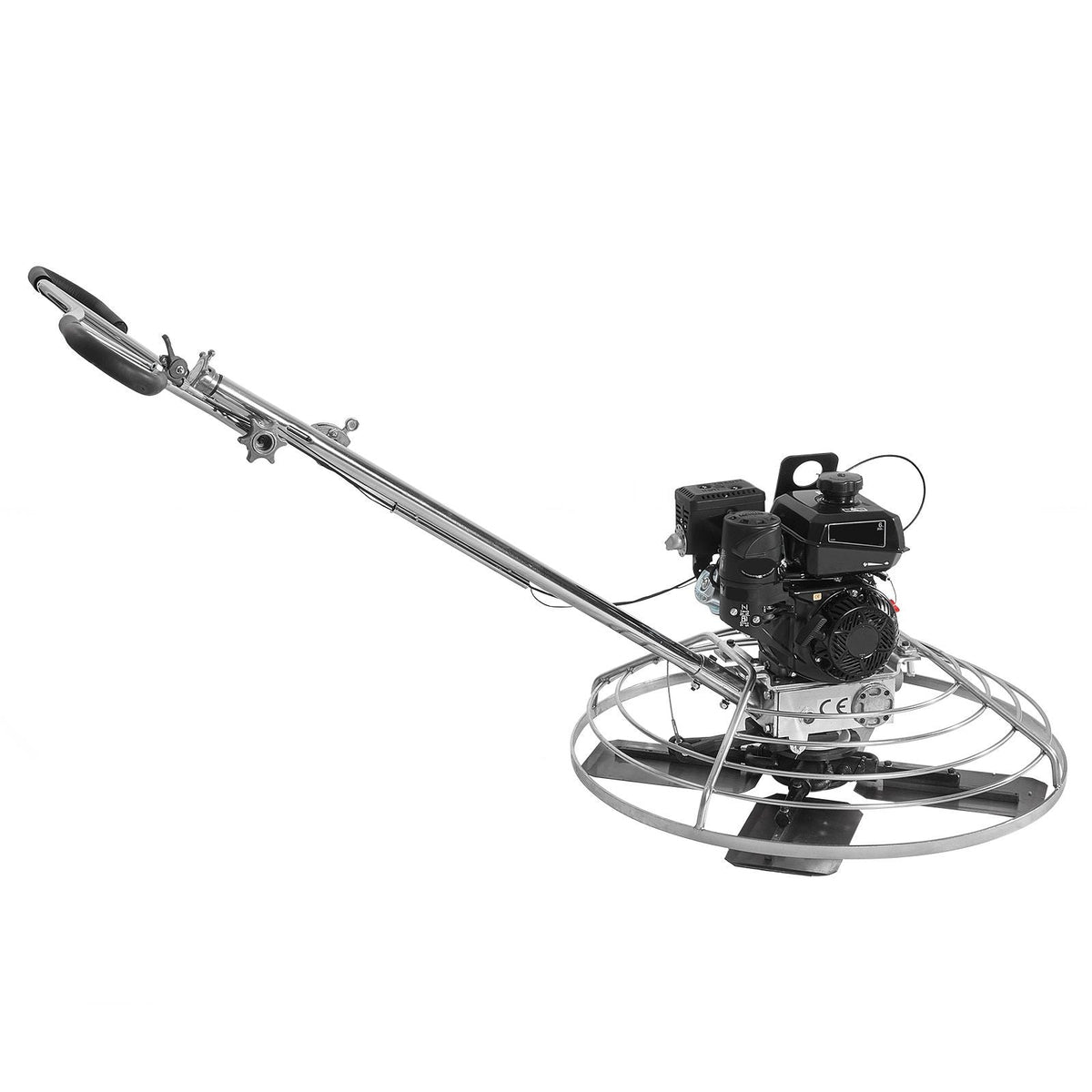 Power Trowel, 38' Walk-Behind Cement Trowel with Float Pan, 6HP Gas-Powered Smooth Concrete Surface Finisher, Heavy Duty Commercial Screed Concrete Cement with Finishing Blade, Orange