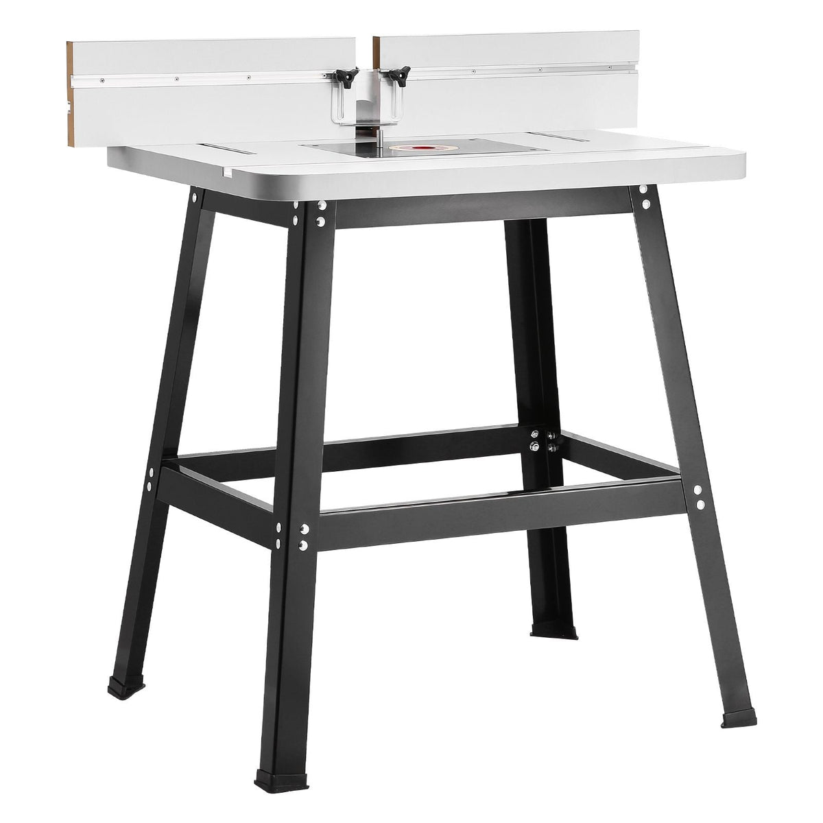 Precision Router Table System, 31.5 in x 23.9 in, Routing Table Accessory Kit with Adjustable Fence, MDF Top, Sturdy Metal Base, Dust Collection Port, Compatible with Routes & Various Drill Bits