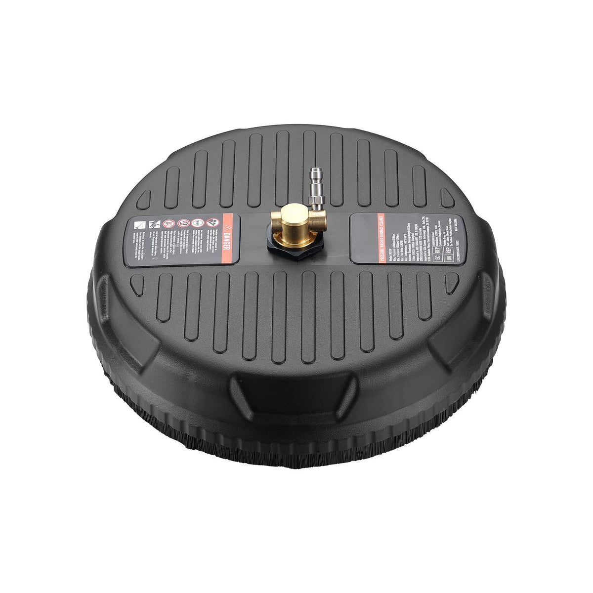 Pressure Washer Surface Cleaner Universal 15", Pressure Washer Attachment 4000 Max PSI with 2 Extension Wand, 1/4" Quick-Connect Connector Power Concrete Cleaner, For Floor Driveway, Patio