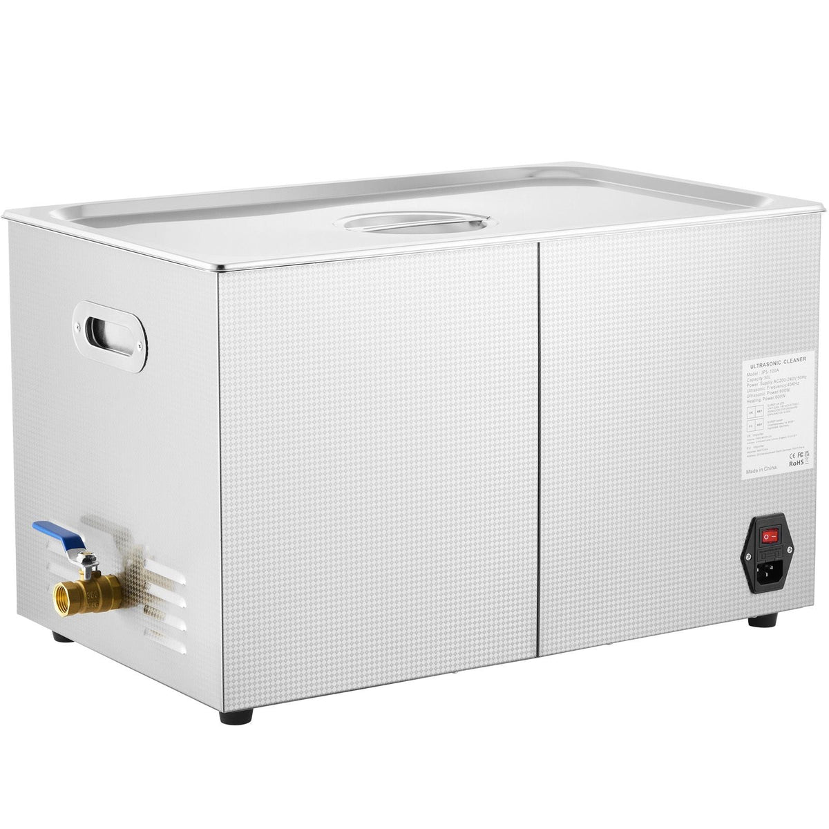 Professional Ultrasonic Cleaner, 30 L Ultrasonic Jewelry Cleaner with Digital Timer & Heater, Stainless Steel Industrial Sonic Cleaner 40kHz for Glasses, Watches, Rings, Small Parts