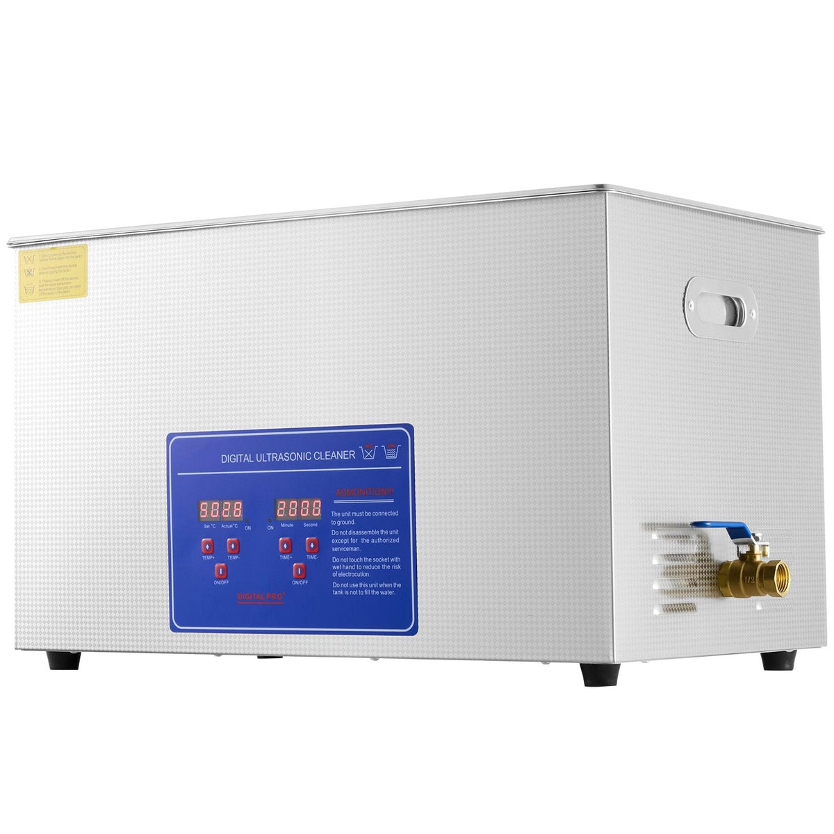 Professional Ultrasonic Cleaner, 30 L Ultrasonic Jewelry Cleaner with Digital Timer & Heater, Stainless Steel Industrial Sonic Cleaner 40kHz for Glasses, Watches, Rings, Small Parts