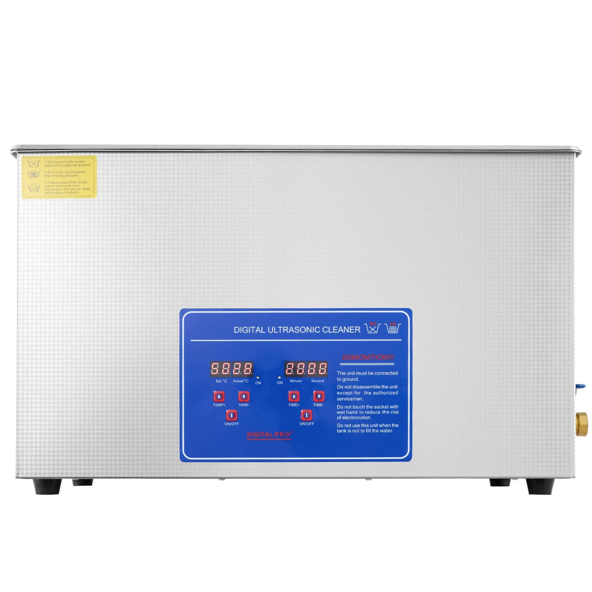 Professional Ultrasonic Cleaner, 30 L Ultrasonic Jewelry Cleaner with Digital Timer & Heater, Stainless Steel Industrial Sonic Cleaner 40kHz for Glasses, Watches, Rings, Small Parts