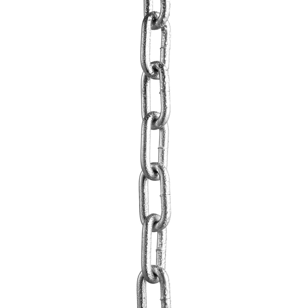 Proof Coil Chain, 1/8" x 100', 330 lbs Safe Working Load, Zinc Plated Proof Tested Coil Chain with Two Quick Links, Galvanized Carbon Steel Link Chain for Towing, Hanging, Camping, Pet Towing