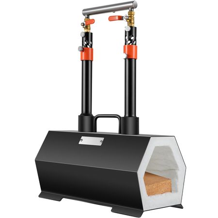 Propane Forge Portable, Double Burner Tool and Knife Making, Large Capacity Blacksmith Farrier Forges, Mini Furnace Blacksmithing, Gas Forging Tools and Equipment, Complete Kit