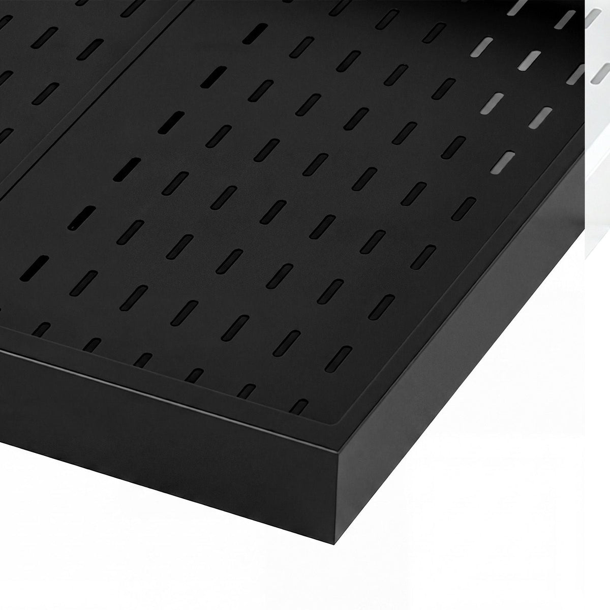 Pull Out Cabinet Organizer, 2 Pack Expandable Width (12.2"-18.9"), 20.47" Deep Pull Out Drawers for Cabinets, Sliding Drawer for Kitchen Pantry Cabinet Organizer with Nano Adhesive Strips, Black