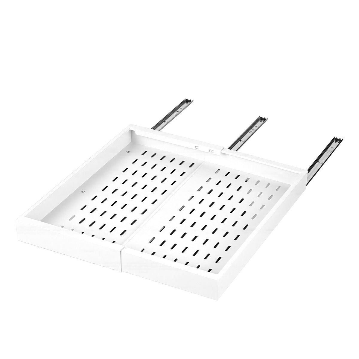 Pull Out Cabinet Organizer, 4 Pack Expandable Width (12.2"-18.9"), 20.47" Deep Pull Out Drawers for Cabinets, Sliding Drawer for Kitchen Pantry Cabinet Organizer with Nano Adhesive Strips, White