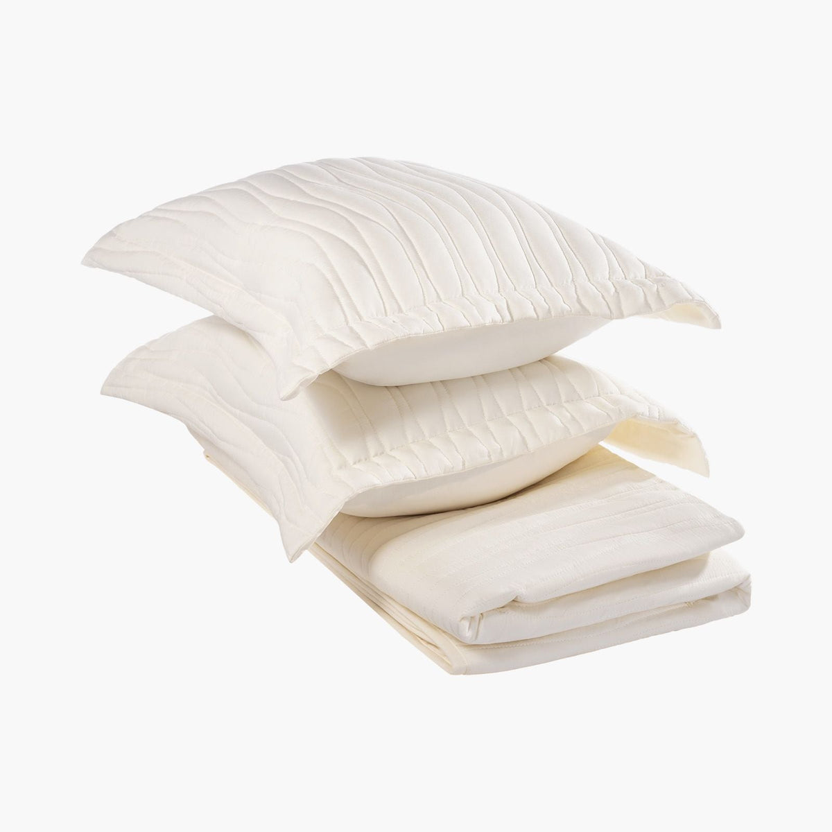 Queen Quilt Set, 3-Piece Lightweight Comforter, Microfiber Queen Size Bedding Set, Beige Bedspreads with 1 Quilt and 2 Pillow Shams, Lightweight Bedspread Coverlet Bedding Set, for All Season