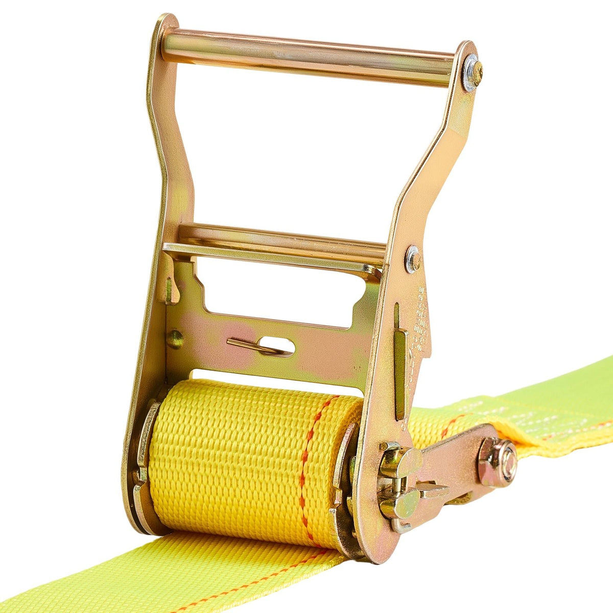 Ratchet Straps, 2 in x 15 ft, 30 Pack E-Track Tie Down Straps, 4400 lbs Break Strength & 1460 lbs Rated Load, Tie Down Ratcheting for Moving, Trailers, Motorcycles, Kayaks, Car Roof, Yellow