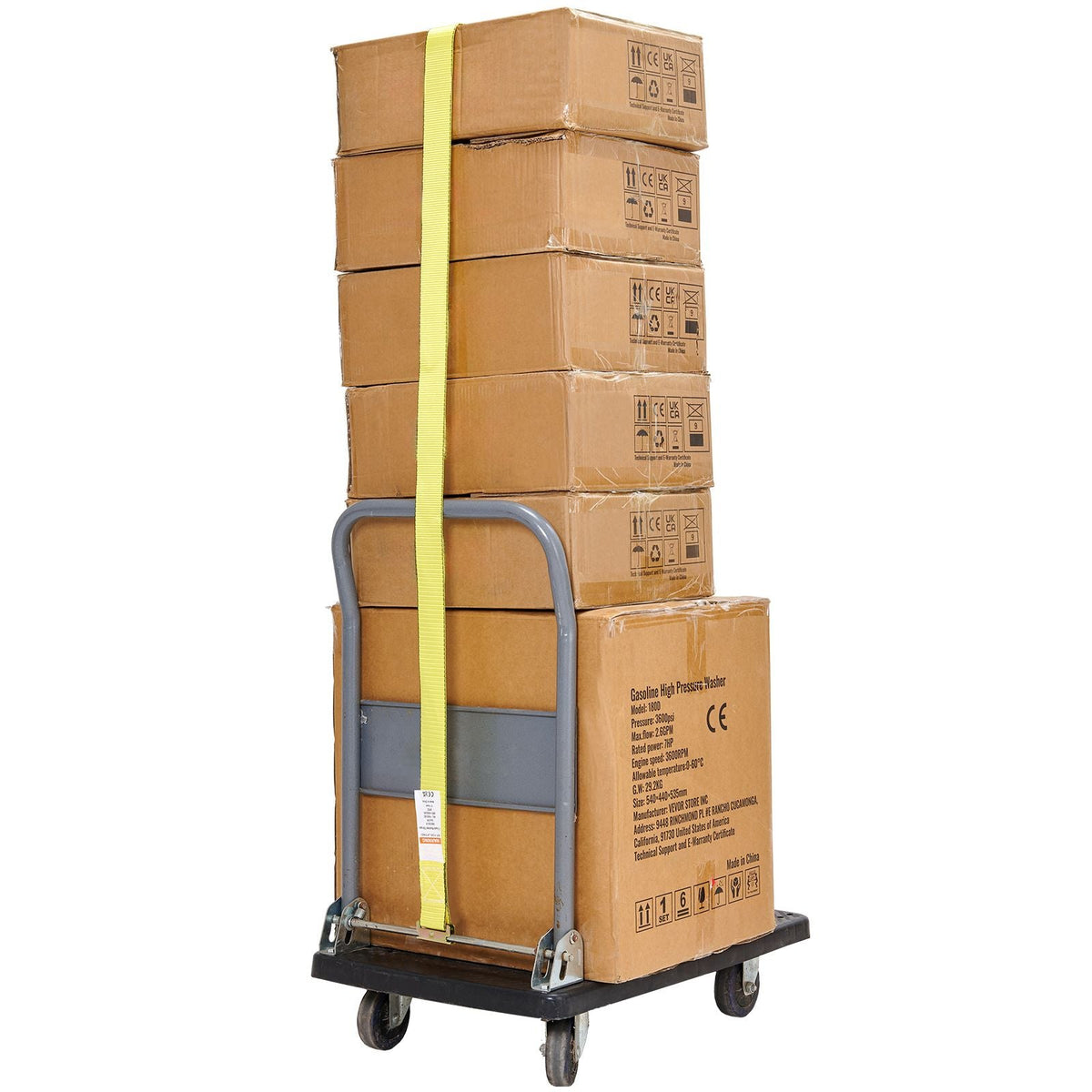 Ratchet Tie Down Straps (8PK), 4400 lb Break Strength, E-Track Endless Ratchet with 8 Premium 2" x 15' Rachet Tie Downs Heavy Duty, for Moving Securing Cargo, Appliances, Lawn Equipment